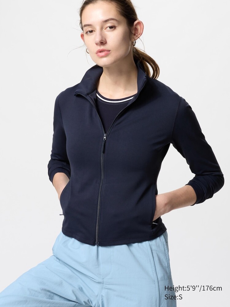 

Мягкая куртка airism на молнии Uniqlo, 69 синий