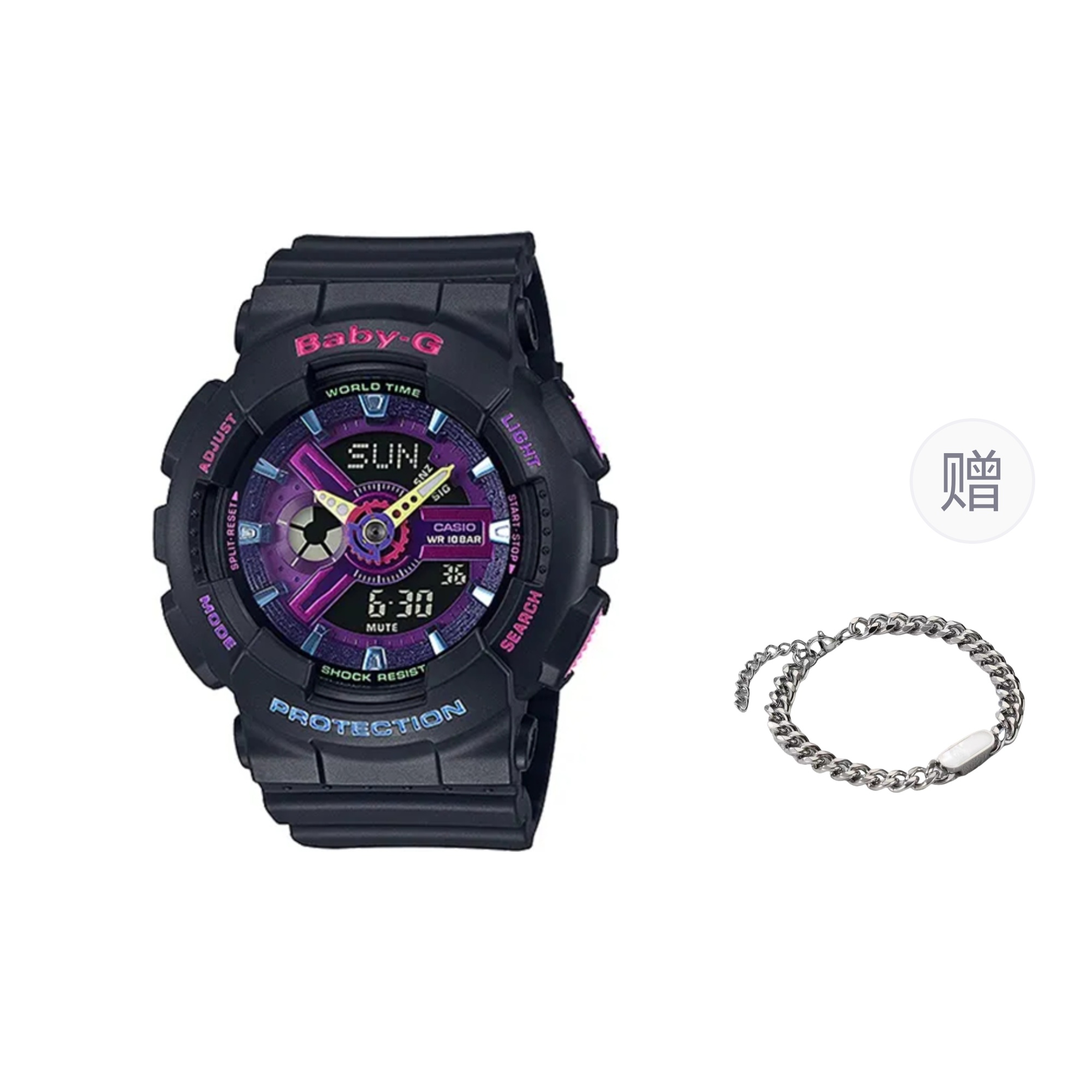

CASIO Часы Men Purple Watch, Black
