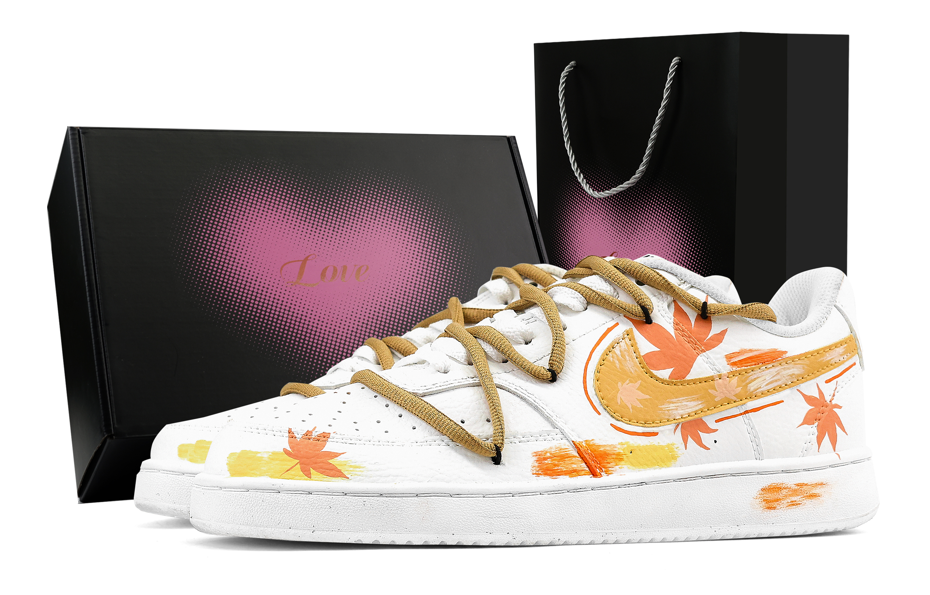 

Nike Кроссовки Court Vision 1 Maple Sleep, износостойкие, низкие, для скейтбординга, мужские, оранжевые