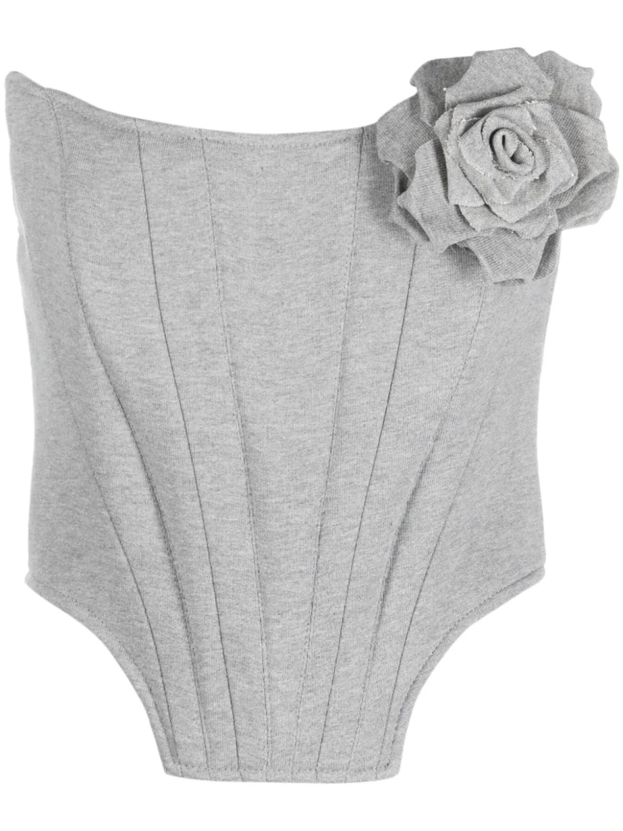 

Giuseppe Di Morabito корсет с цветочной аппликацией, серый