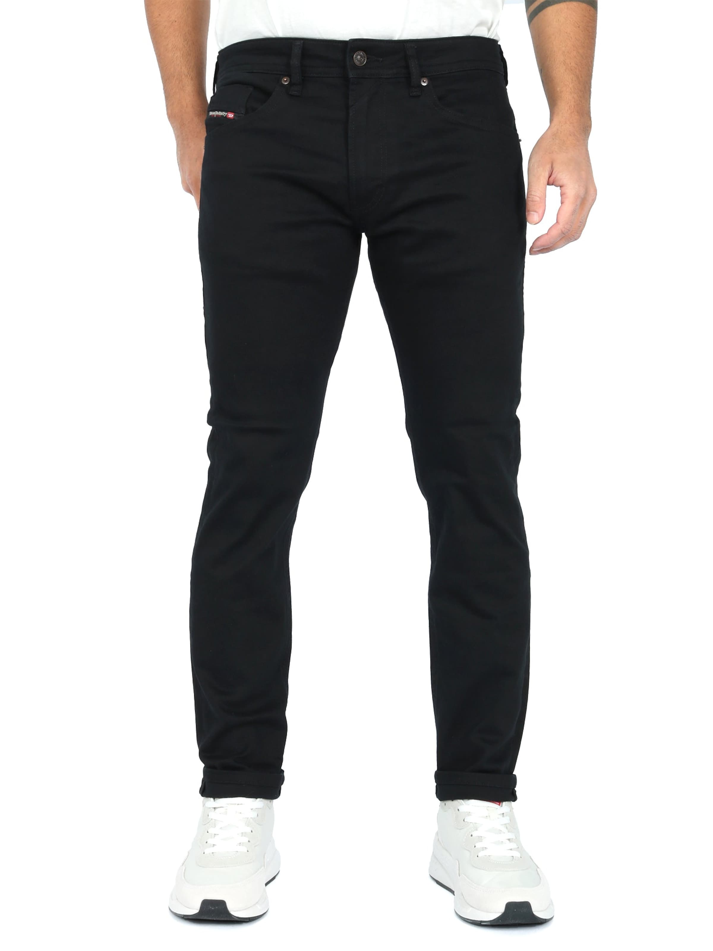 DIESEL Джинсы 'THOMMER-R' черные, Slim fit — фото 2