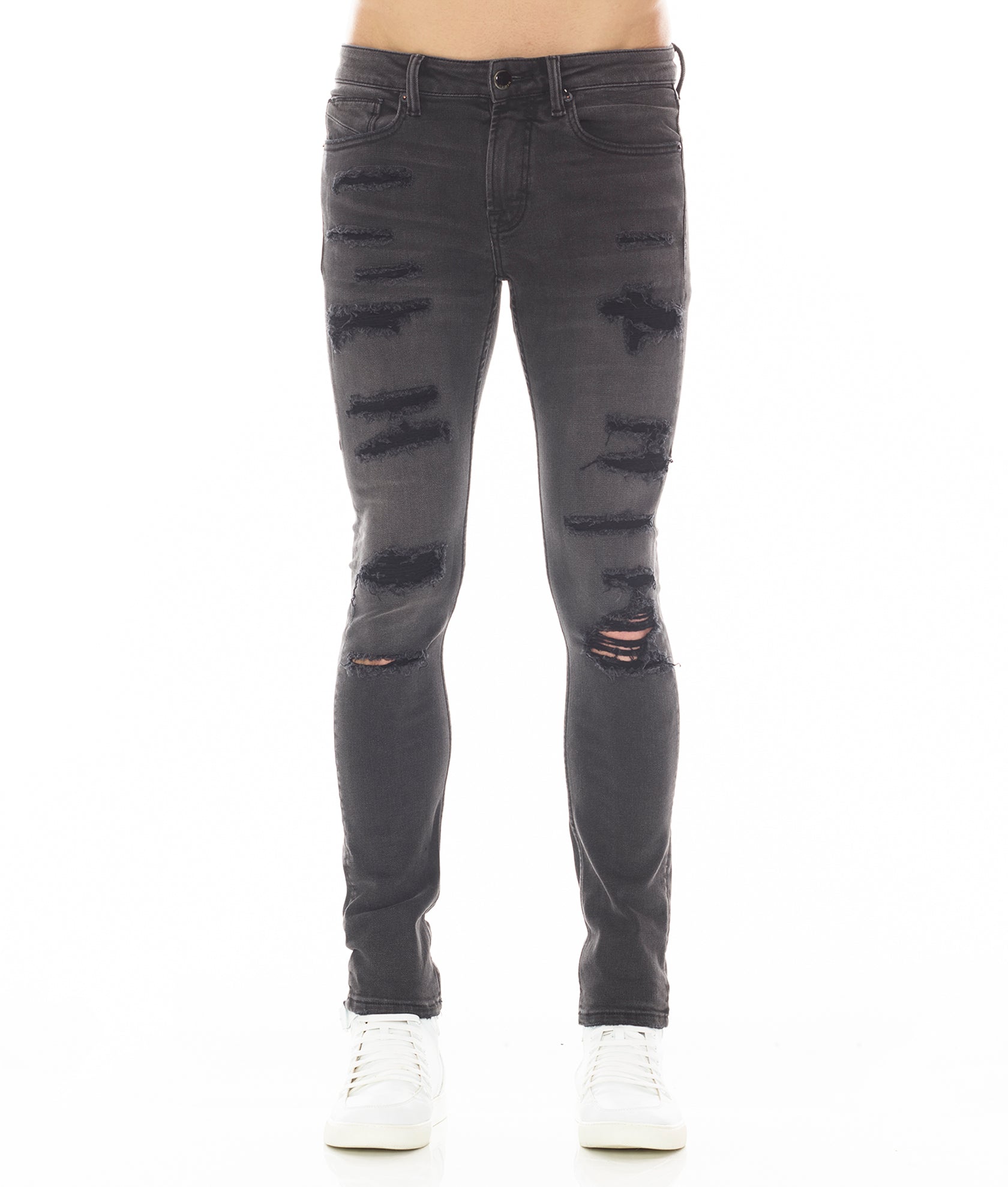 

Strat Super Skinny Fit Джинсы в Фантоме HVMAN, черный