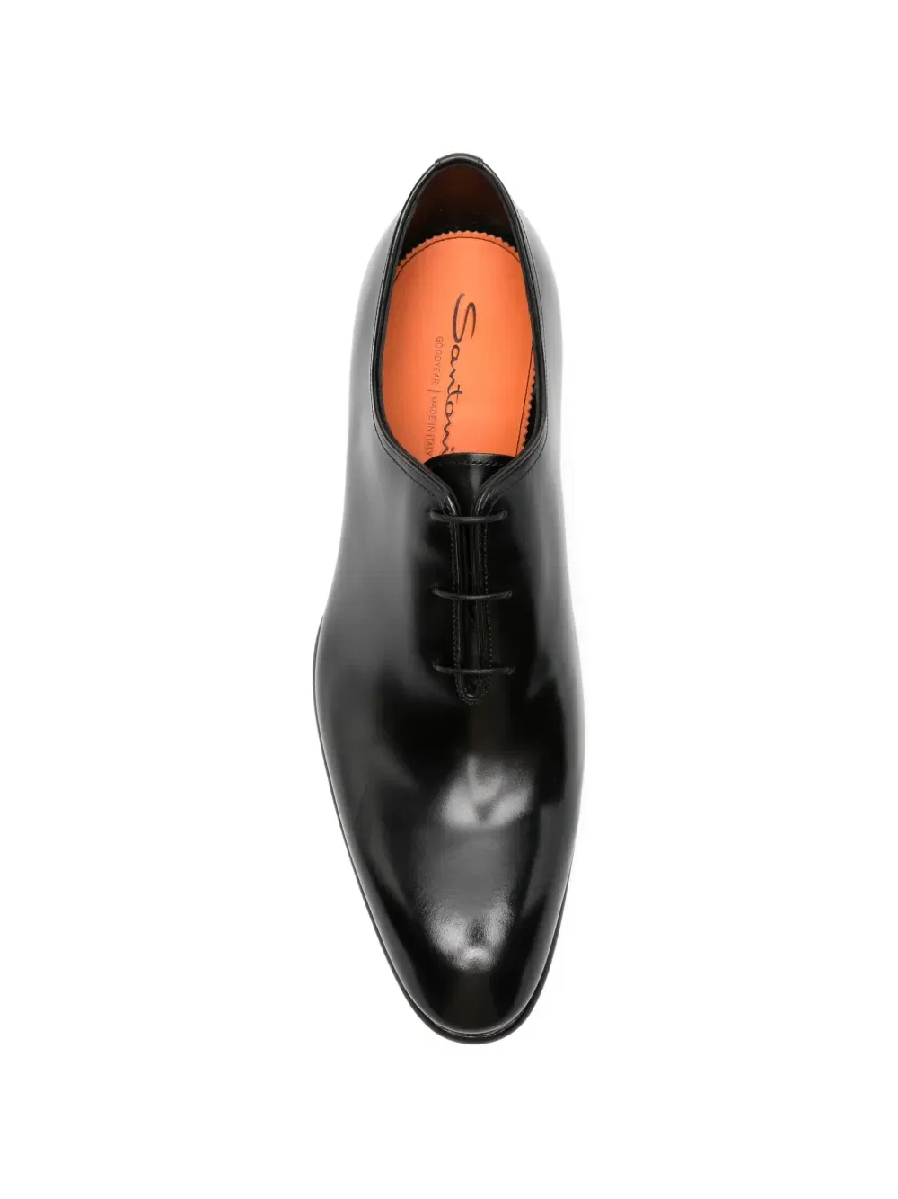 Оксфордские туфли на шнуровке Santoni, черный — фото 4