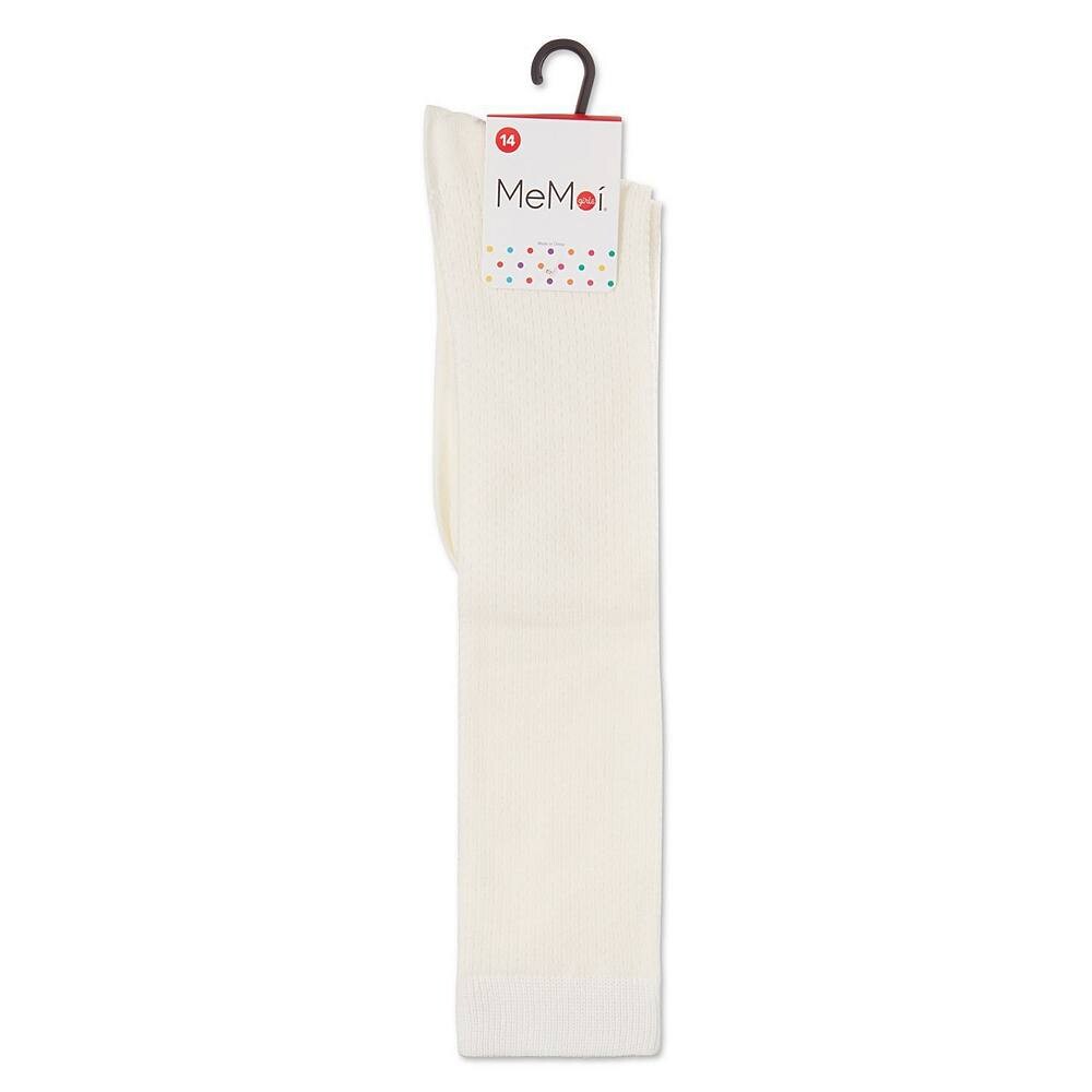Носки до колена в горошек для девочек MeMoi, цвет Winter White — фото 4