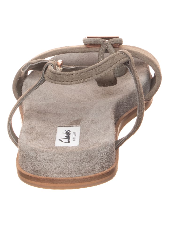 Классические босоножки Clarks Leder-Sandalen Agean Cool, серо-коричневый — фото 3