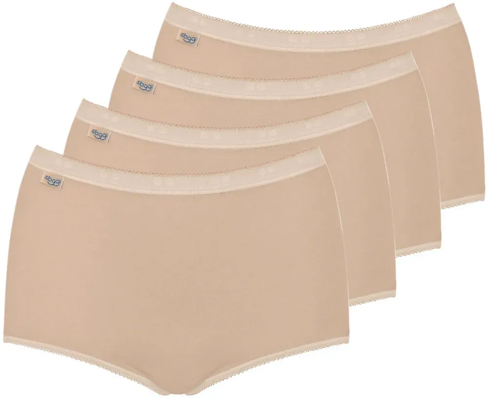 

Трусы sloggi "Basic+ Maxi 4P" (4 шт.), идеальная посадка, бежевый