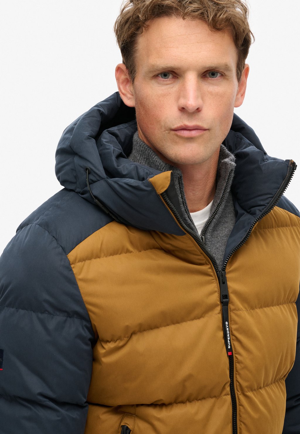 

Зимняя куртка PUFFER Superdry, темно-синий