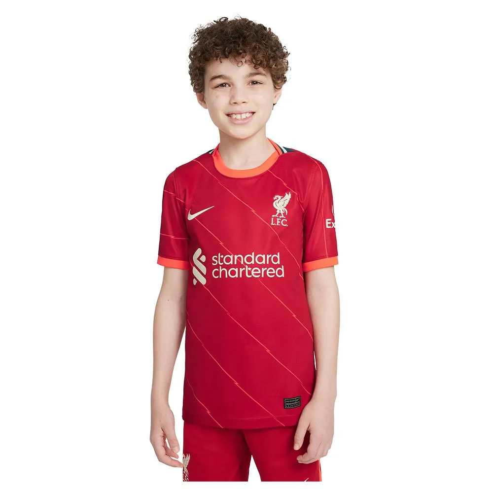 

Футболка с коротким рукавом Nike FC Liverpool 21/22 Stadium home junior, красный