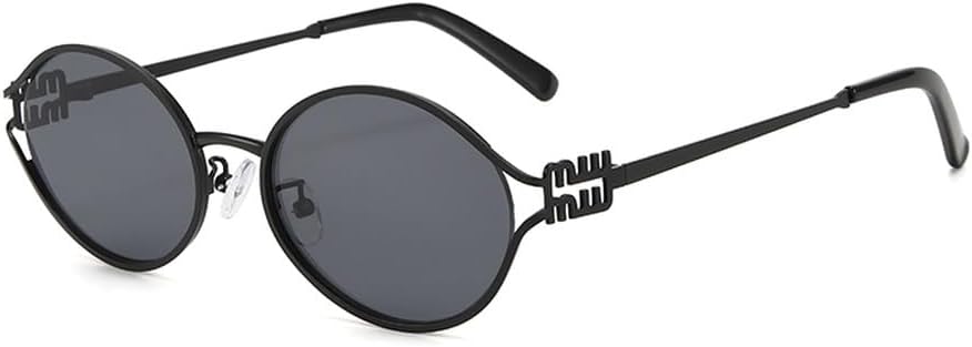 

1-2 шт. Модные солнцезащитные очки в стиле ретро, ​​маленькая оправа, для женщин и мужчин, металлические очки «кошачий глаз», солнцезащитные очки с защитой от УФ-излучения HYYZZC, Bls3623-c1