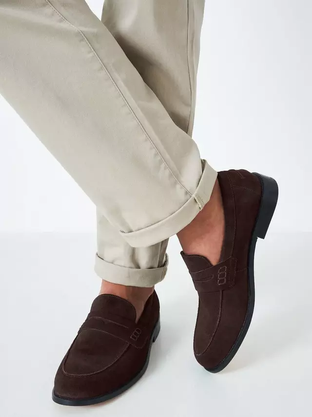 

Лоферы Crew Clothing Suede, коричневый
