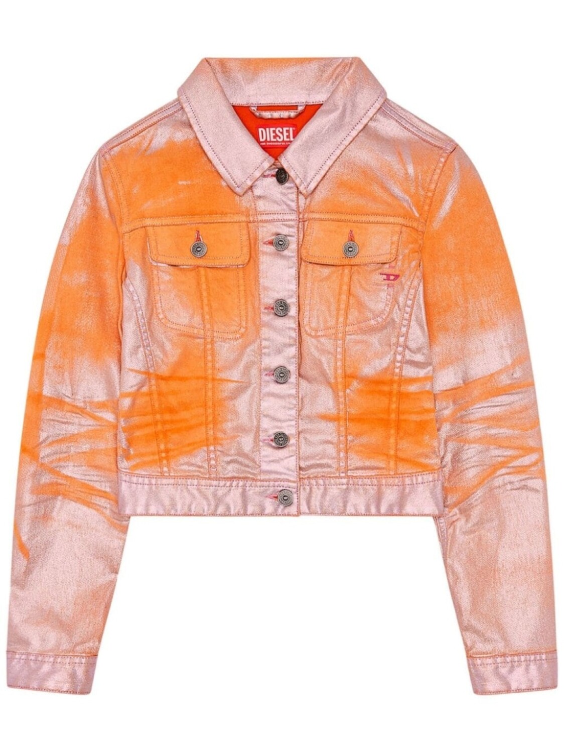 

Diesel укороченная джинсовая куртка De-Slimmy-S, оранжевый