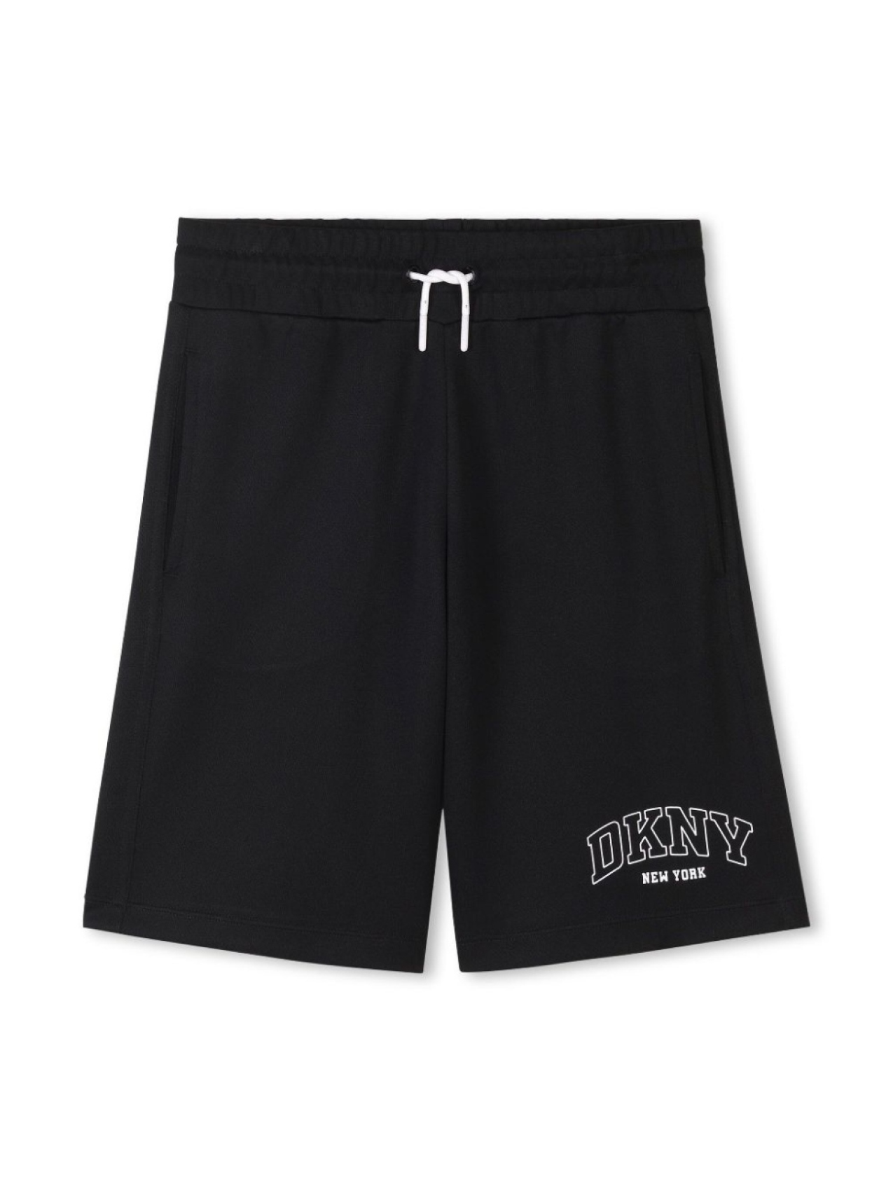 

Dkny Kids шорты с кулиской и логотипом, черный