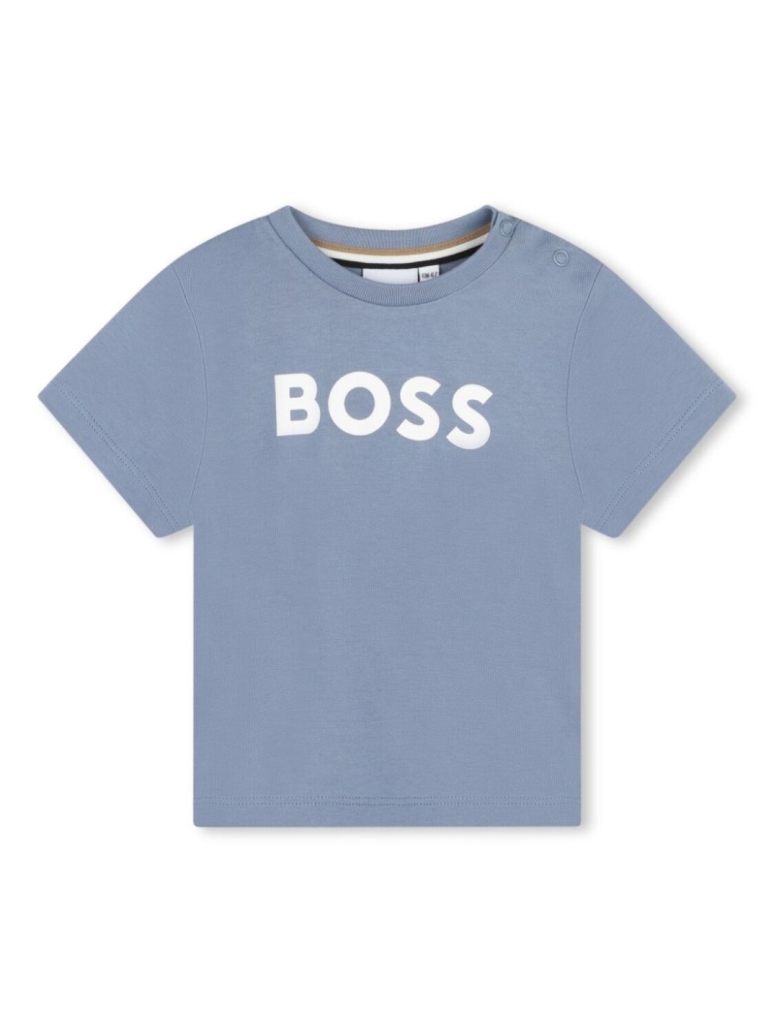 

BOSS Kidswear футболка из хлопка с принтом, синий