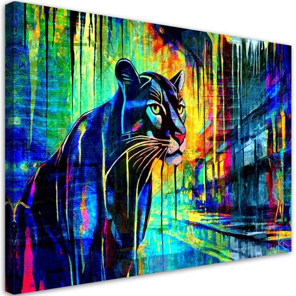 

Картина арт-принт KUNSTLOFT Prismatic Panther 1, сиреневый