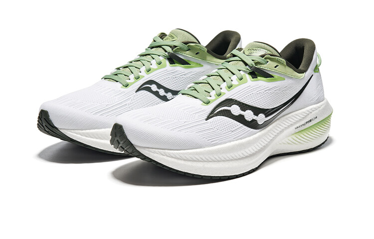 Кроссовки saucony Triumph 21 мужские, Белый/Зеленый — фото 3