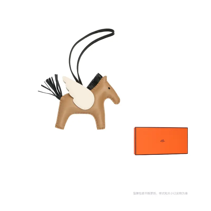 

HERMES Кожаный кулон унисекс коричневый, Brown