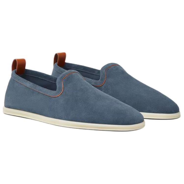 Loro Piana Venice Walk Casual Shoes мужские темно-синие — фото 4