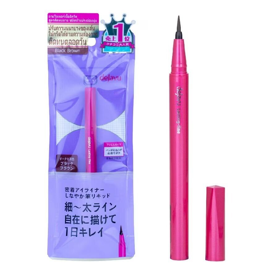 

Жидкая подводка для глаз Dejavu Lasting-fine E Brush 0,55 мл 3 Черный Коричневый, Black Brown