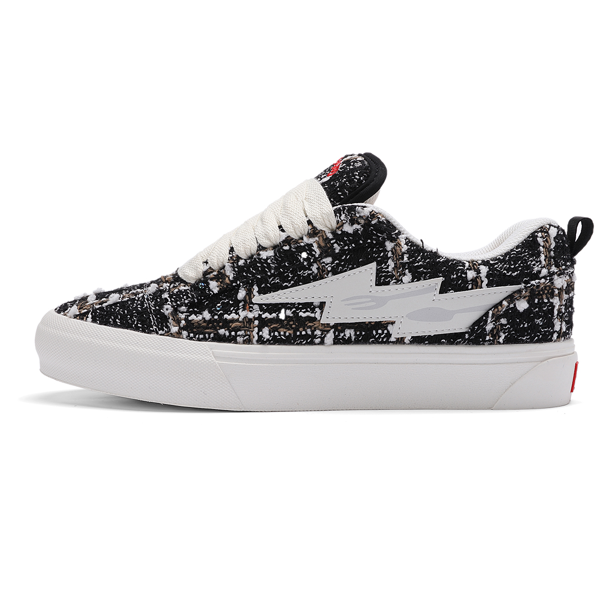 

LIGHTNING PANDA Низкие унисекс скейтерские кроссовки для пар Raven Cloud Black (облегченная модель с увеличенной высотой платформы)