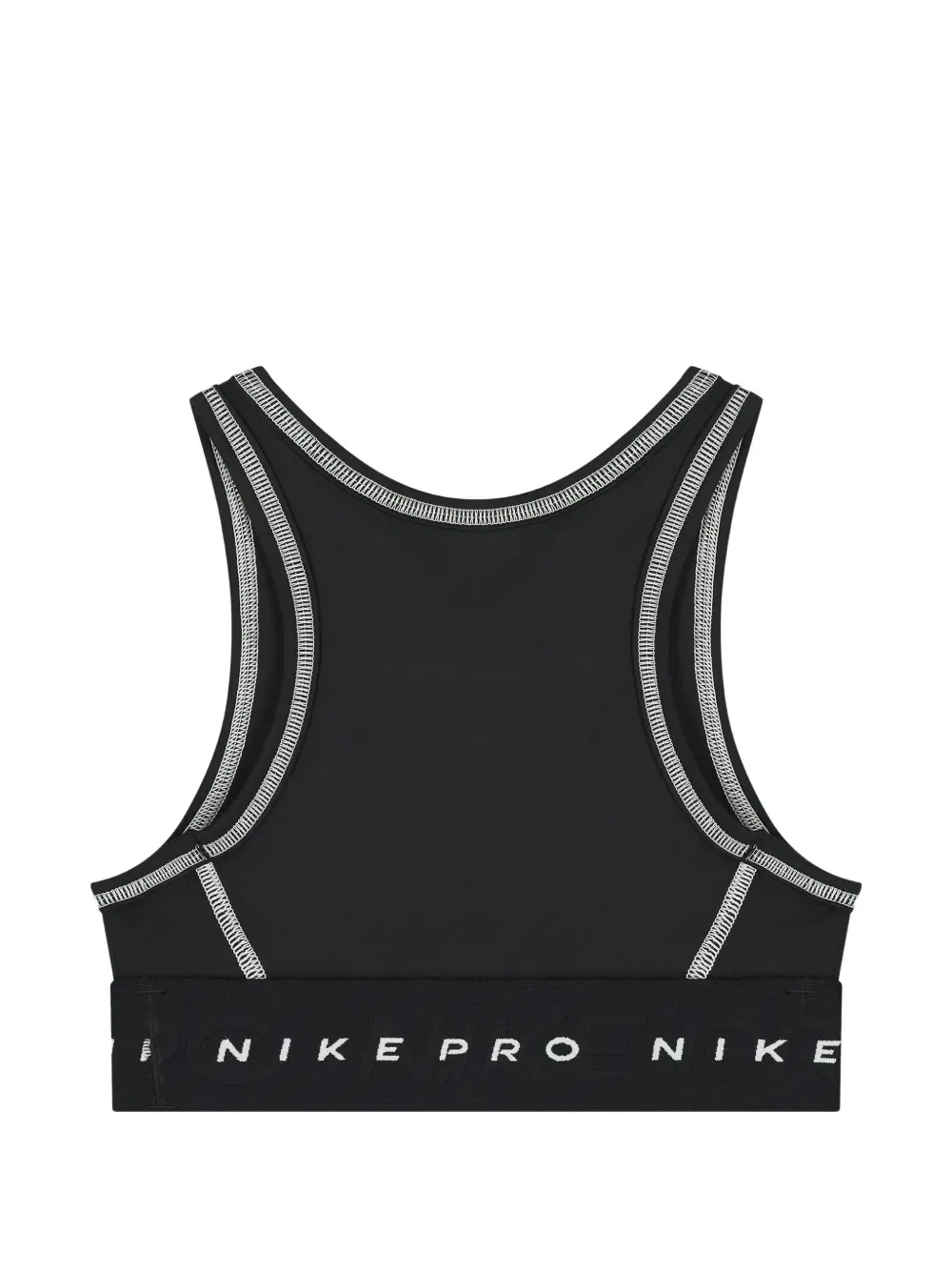 Укороченный топ с логотипом Logo-tape Nike Kids, черный — фото 2