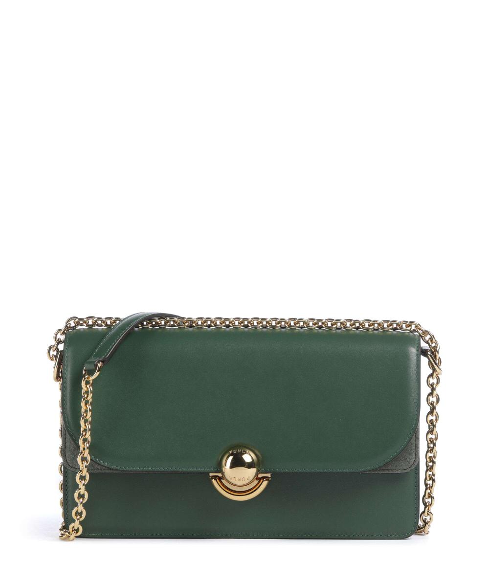 

Сумка на плечо Sfera s из мелкозернистой кожи матовая кожа Furla, зеленый