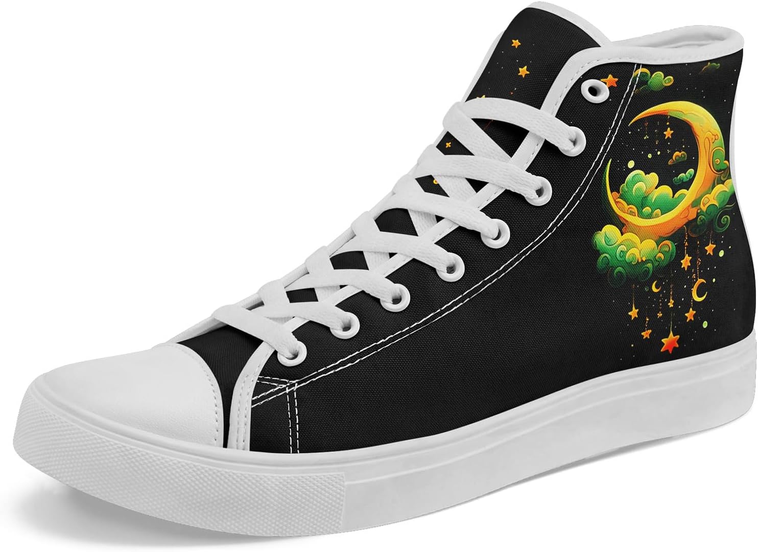 

Высокие кеды на платформе AWSOLE MoonStar из хлопка для женщин, мужчин и молодежи, модная легкая обувь, стильные повседневные плоские кроссовки для ходьбы, белый/черный/зеленый/желтый/оранжевый