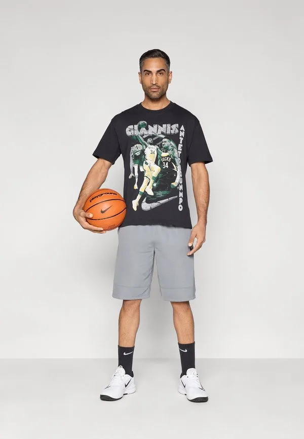 Футболка milwaukee bucks с изображением янниса антетокунмпо и клубной одежды Nike Performance, Black — фото 2