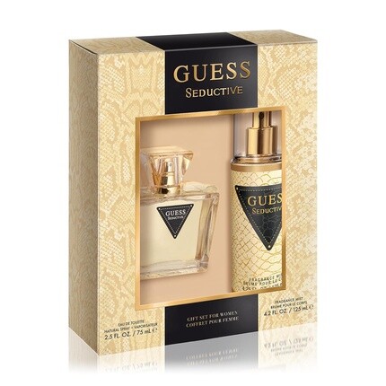 

Подарочный набор туалетной воды GUESS Seductive Women из 2 предметов — парфюмерный спрей 2,5 фл. Оз. и ароматный туман 4,2 эт. Оз.