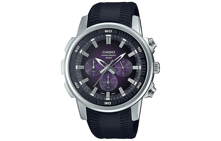

CASIO Часы Men Standard Series Purple Watch MTP-E505-6AV, Purple Watch Dial