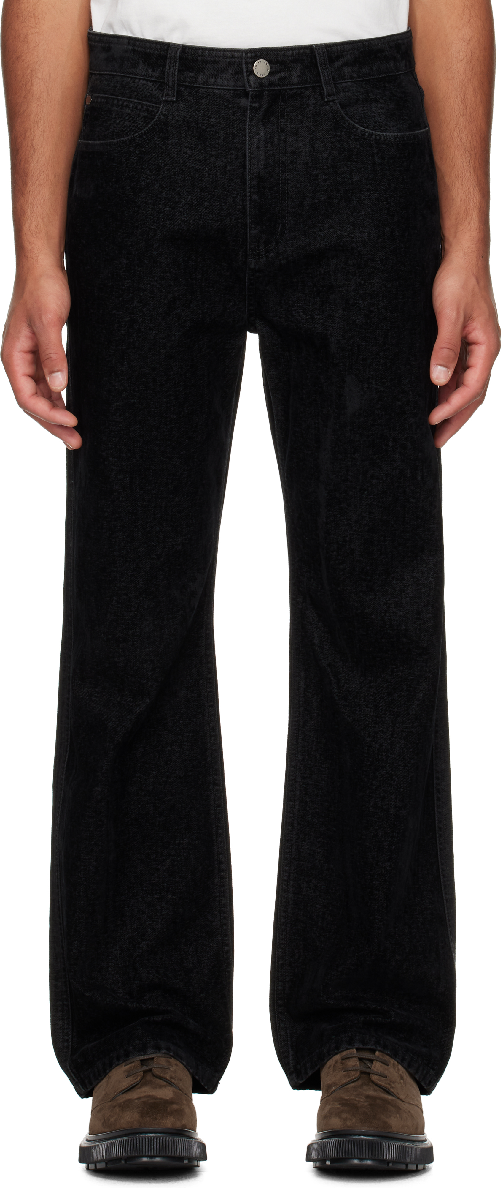 

Джинсы с флокированным узором Solid Homme