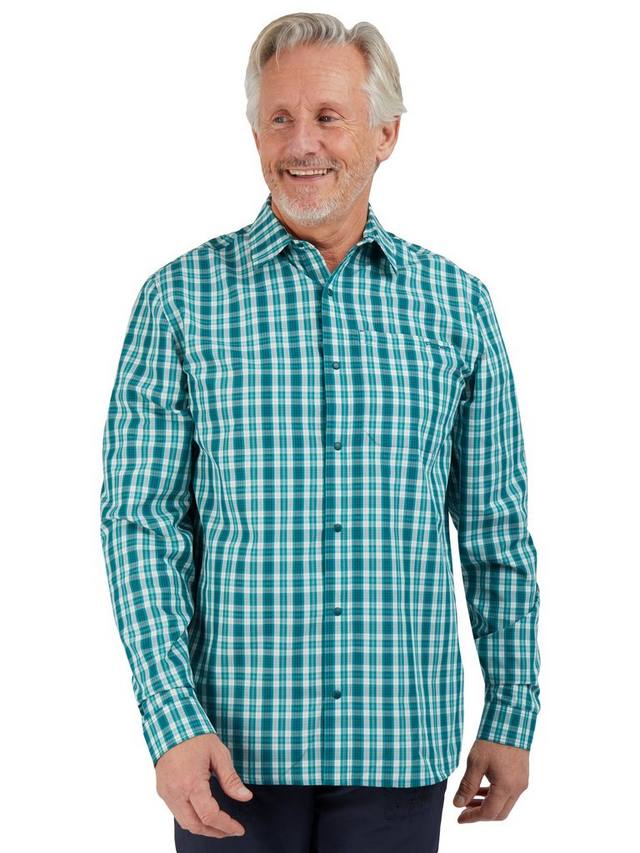 

Portreath UPF 40+ FreshWay Regular Fit клетчатая рубашка Rohan, Marine Teal