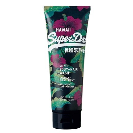 

Мужское средство для мытья тела и волос Hawaii, 250 мл, Superdry