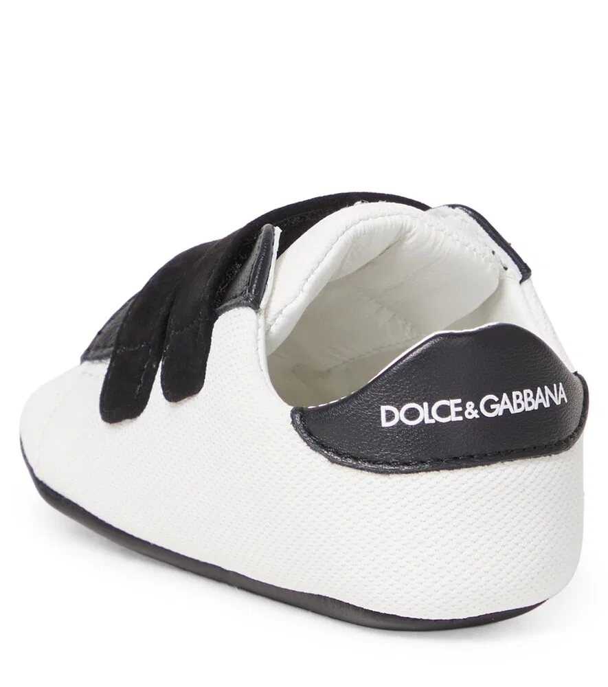 Детские кроссовки DG с кожаной отделкой Dolce&Gabbana Kids, белый — фото 2