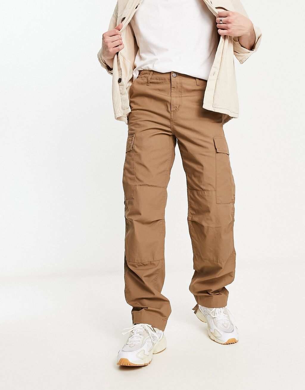 

Коричневые брюки карго Regular Carhartt WIP, Коричневый, Коричневые брюки карго Regular Carhartt WIP