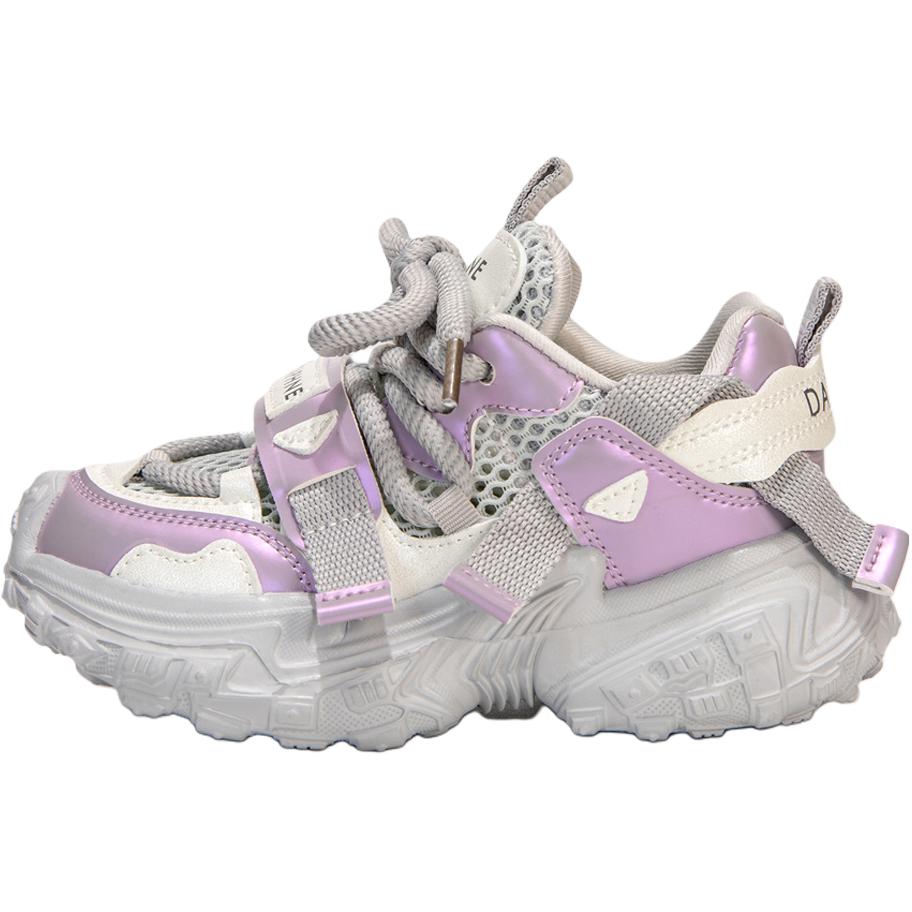 

Кроссовки детские DAPHNE KIDS, серый/фиолетовый