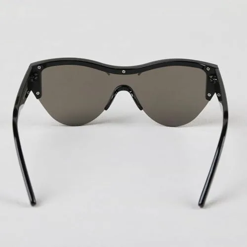 

Модные солнцезащитные очки 2026 года с зеркальными линзами для женщин, винтажные, с лучистым рисунком, для вечеринок и отдыха на природе MTZJH, Black Silver