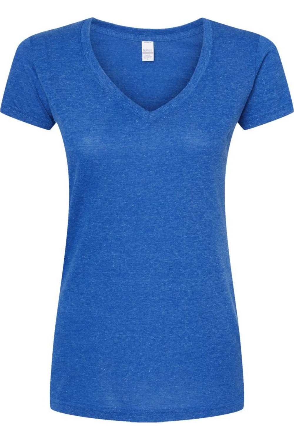 

Женская футболка Tultex Poly-Rich с V-образным вырезом, цвет heather royal