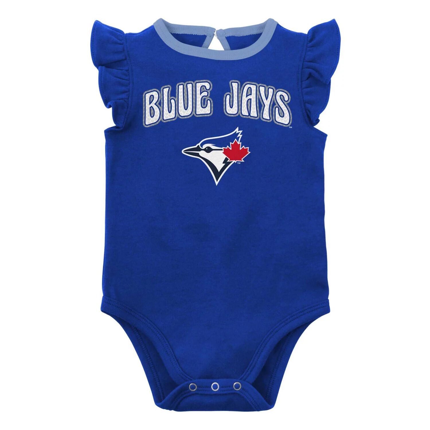 Комплект из двух боди Royal/Heather Grey Toronto Blue Jays Little Fan для новорожденных и младенцев Outerstuff — фото 2