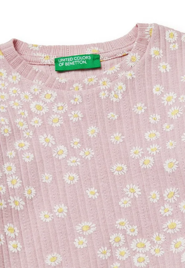 Футболка с принтом United Colors Of Benetton, Light Pink — фото 3