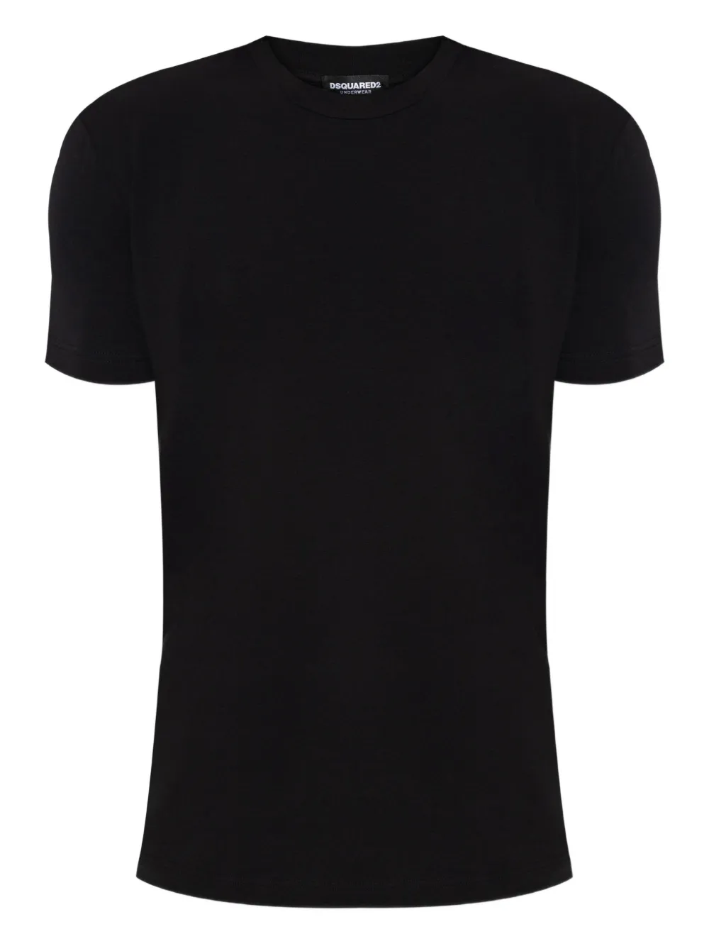 

Хлопковая футболка с вышитым логотипом DSQUARED2, черный