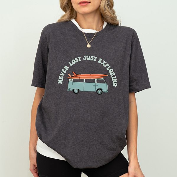 

Футболка Never lost light blue с коротким рукавом Simply Sage Market, Charcoal, Черный, Футболка Never lost light blue с коротким рукавом Simply Sage Market, Charcoal