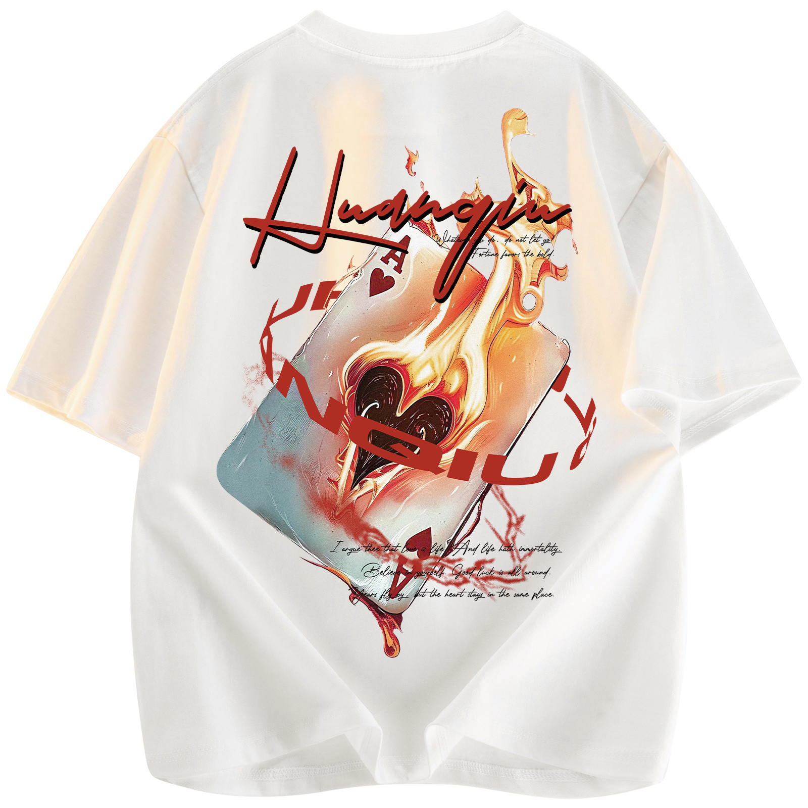 

Футболка Unisex Crew Neck Moderate Heavyweight HUANQIU, белый