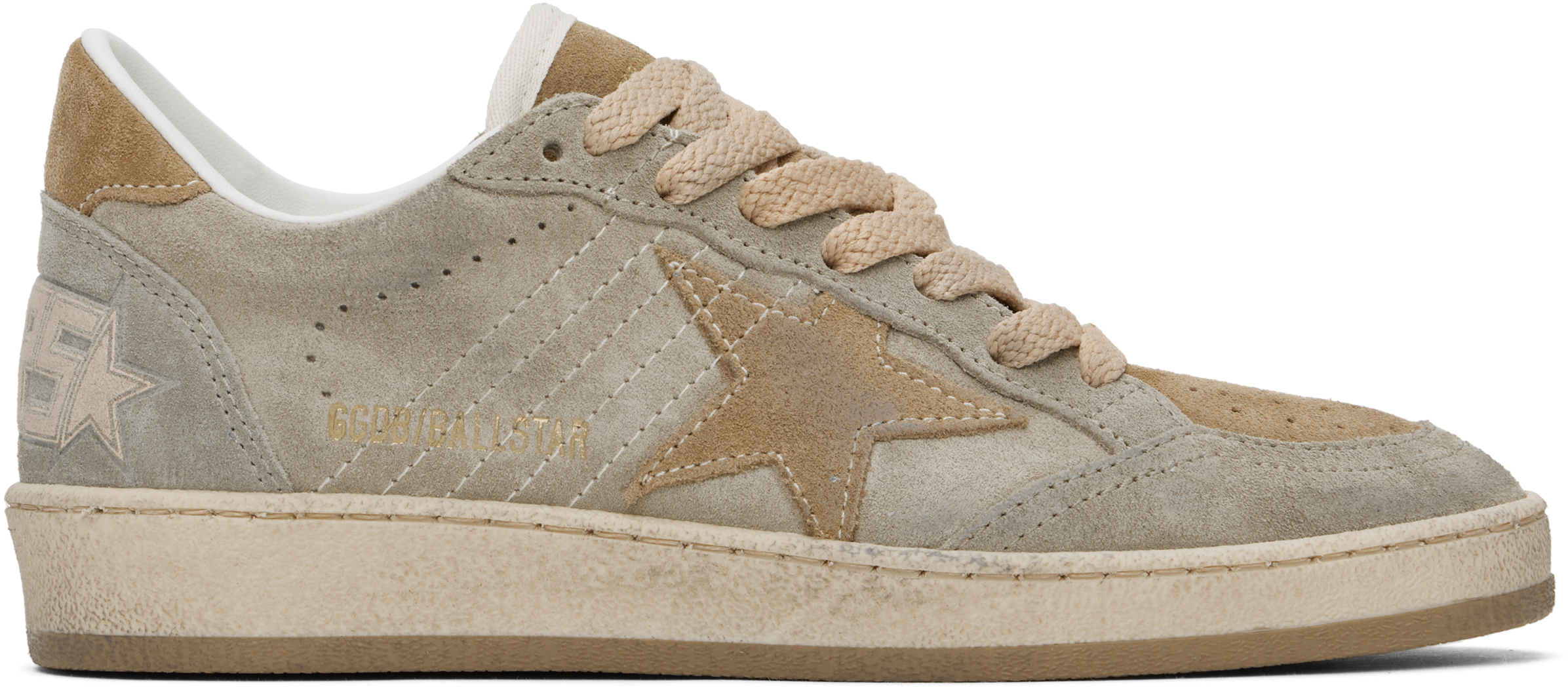 Кроссовки Ball Star из замши Taupe Tonal Golden Goose
