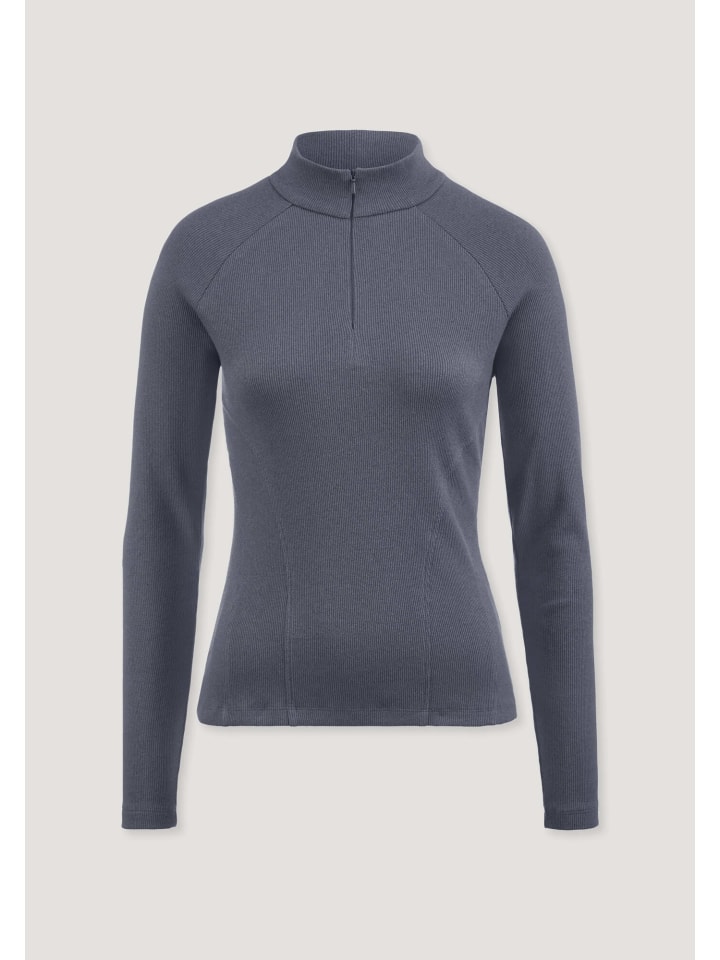 

Hessnatur Футболка с длинными рукавами серо-голубого цвета