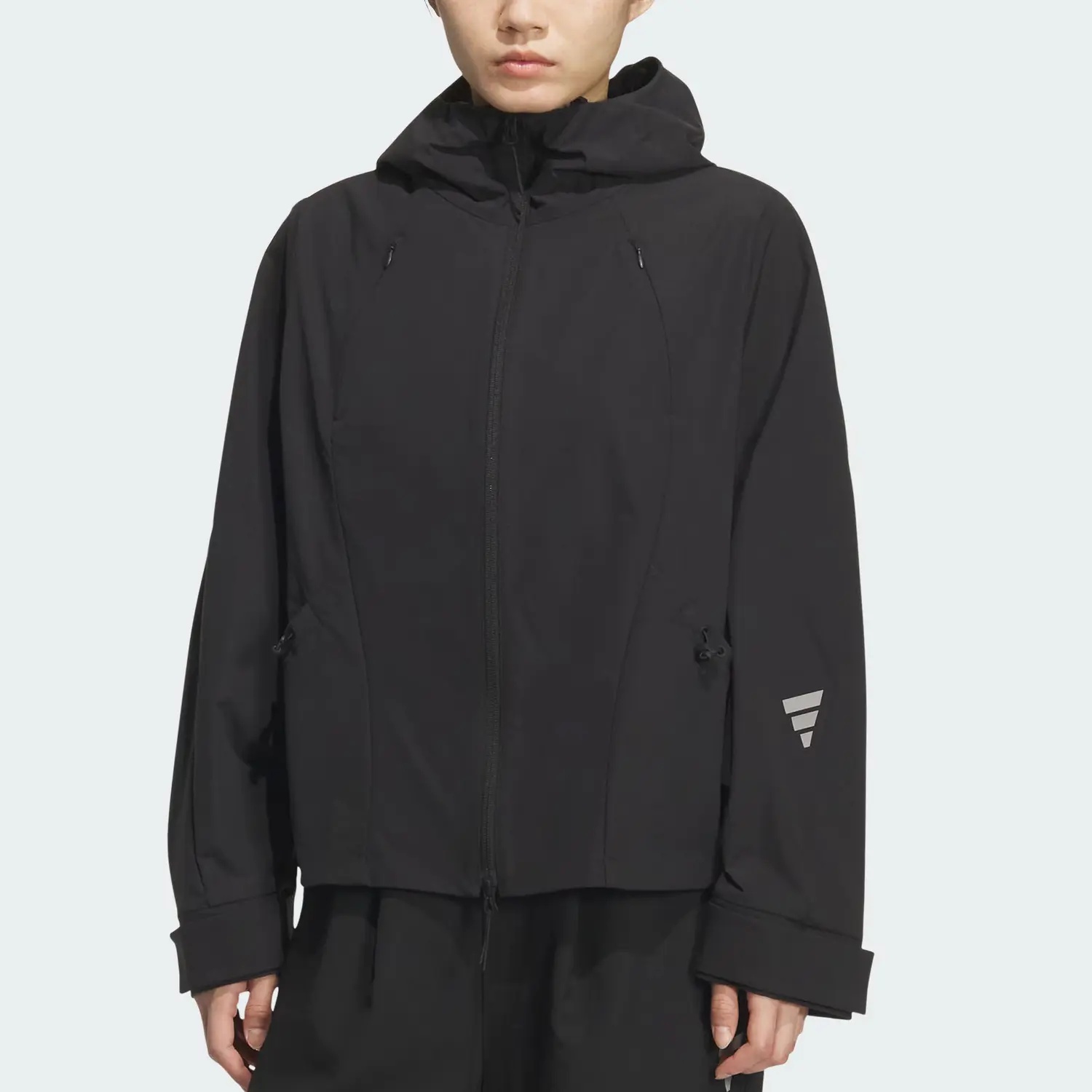 Adidas ФУТУР СТАЙЛ Тканая куртка женская, Black — фото 2