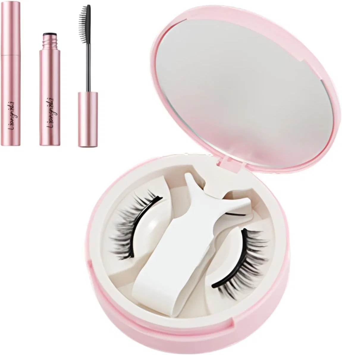 Магнитные ресницы Mocoly URS04 Little Devil, розовые, 1 шт
