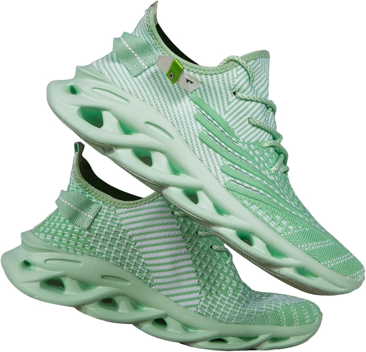 

Мужские кроссовки для бега, ходьбы и тенниса, мужские повседневные модные кроссовки для спортзала и походов, дышащие, удобные и легкие Xkowuo, зеленый
