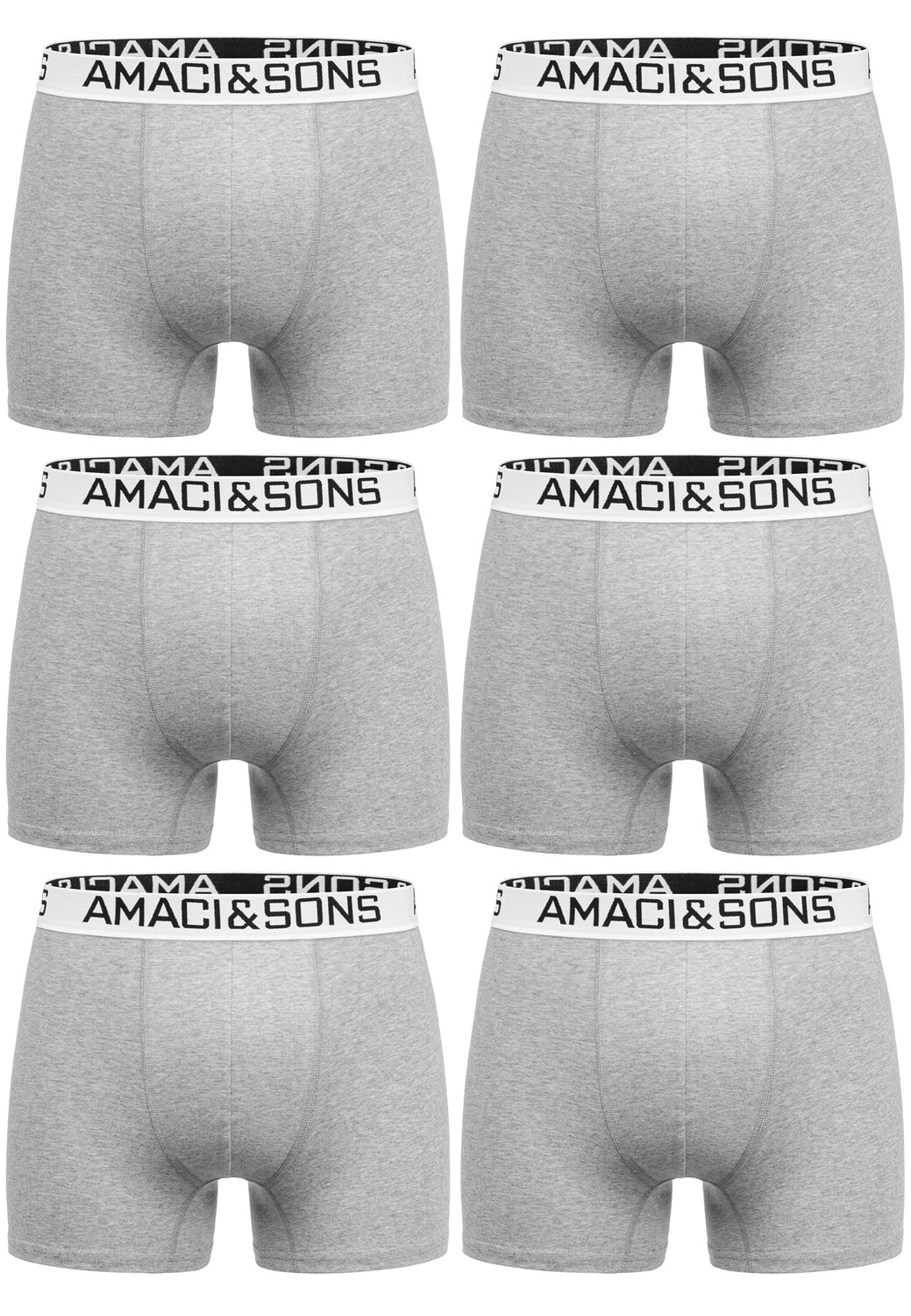 

Боксеры Amaci&Sons 6 шт, цвет Hellgrau/Weiß