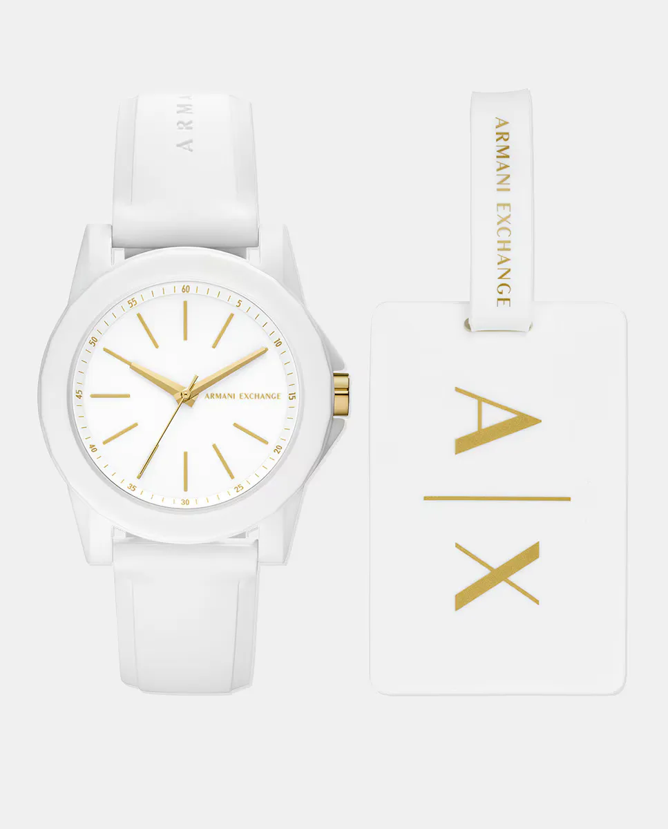 

Armani Exchange Lady Banks AX7126 Белые силиконовые женские часы