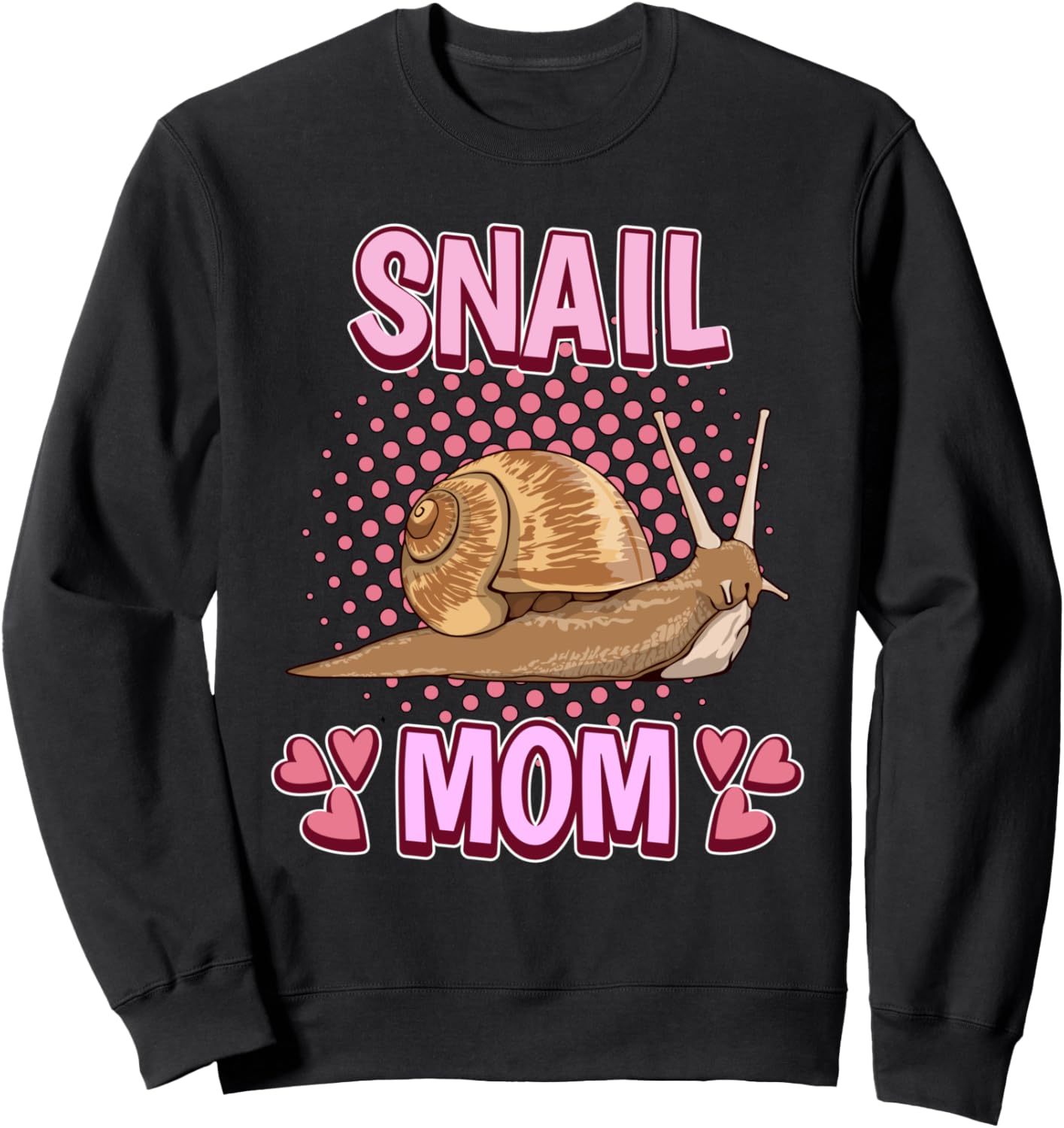 

Мама-улитка Улитка Улитка Толстовка с улиткой Funny Snail Clothing, черный